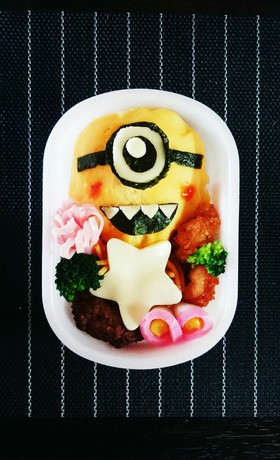 簡単 ミニオン キャラ弁♡